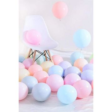 Pazarız Makaron Pastel Karışık Renk 50'li Balon