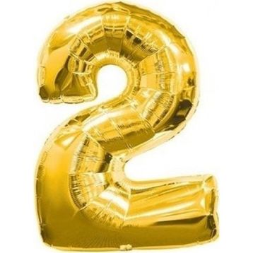 Pazarız Parti 2 Rakamı Gold Folyo 102 cm Balon