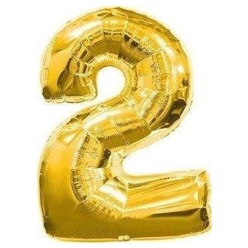 Pazarız Parti 2 Rakamı Gold Folyo 102 cm Balon