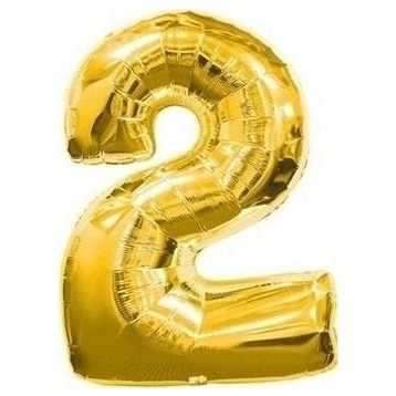 Pazarız Parti 2 Rakamı Gold Folyo 102 cm Balon