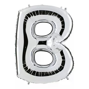 Pazarız Parti B Gümüş 102 cm Harf Folyo Balon
