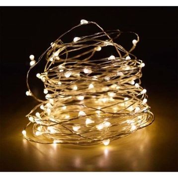 Pazarız Peri Led Pilli Dekoratif Yılbaşı Led İnce Tel 5 Led Işık
