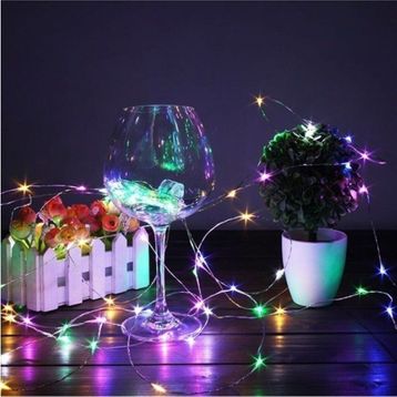 Pazarız Peri Led Pilli Dekoratif Yılbaşı Led İnce Tel 5 Led Işık