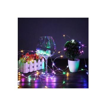 Pazarız Peri Led Pilli Dekoratif Yılbaşı Led İnce Tel 5 Led Işık