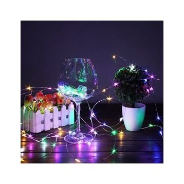 Pazarız Peri Led Pilli Dekoratif Yılbaşı Led İnce Tel 5 mt Led Işık