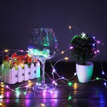 Pazarız Peri Led Pilli Dekoratif Yılbaşı Led İnce Tel 5 mt Led Işık