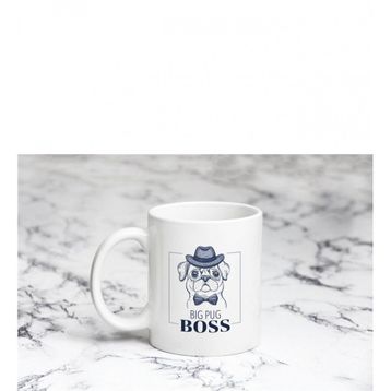 Pazarız Pug Boss Kupa Bardağı