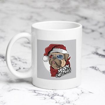 Pazarız Pug Cristmas Kupa Bardağı