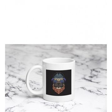 Pazarız Pug Hipster Kupa Bardağı