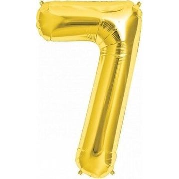 Pazarız Rakam Folyo 7 Rakamı Büyük Boy Altın Sarısı dore 100 cm Balon