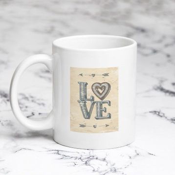 Pazarız Retro Love Kupa Bardağı