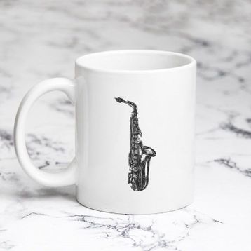 Pazarız Retro Saksofon Kupa Bardağı
