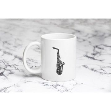 Pazarız Retro Saksofon Kupa Bardağı