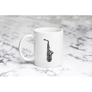 Pazarız Retro Saksofon Kupa Bardağı