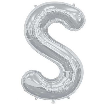 Pazarız S Gümüş Küçük 35 cm Harf Folyo Balon