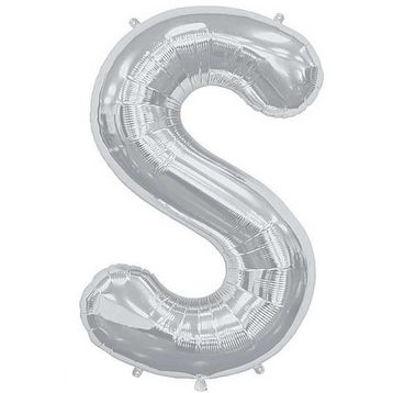 Pazarız S Gümüş Küçük 35 cm Harf Folyo Balon