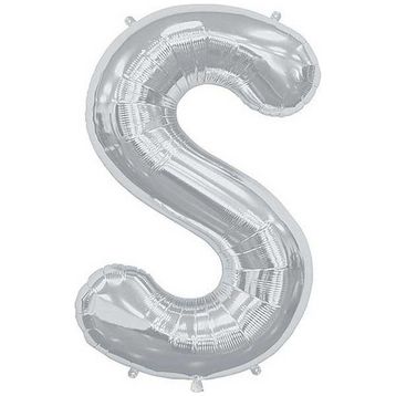 Pazarız S Gümüş Küçük 35 cm Harf Folyo Balon