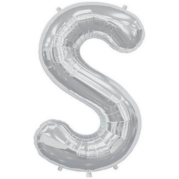 Pazarız S Gümüş Küçük 35 cm Harf Folyo Balon