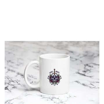 Pazarız Skull Roses Kupa Bardağı