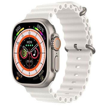 Pazarız Watch 8 Ultra GS8 Plus Beyaz Akıllı Saat