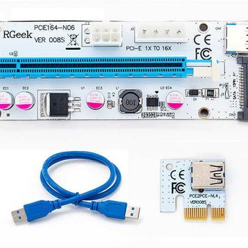 PCI-E 1X to 16X USB 3.0 Riser Yükseltici Kart