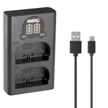 PDX LP-E6 Canon 2'li USB Şarj Cihazı