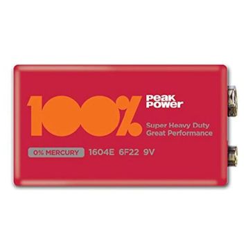 Peak Power PP1604E-2S1 9V Çinko 10'lu Paket Pil