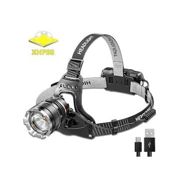 PeakStar PS-8002 XHP50 Sensörlü Şarjlı Kafa Feneri