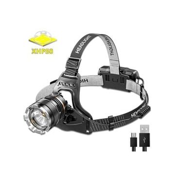 PeakStar PS-8002 XHP50 Sensörlü Şarjlı Kafa Feneri