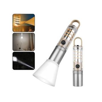 PeakStar PS-8915 10 W Zoomlu Led Powerbank Özellikli Şarjlı Kamp El Feneri