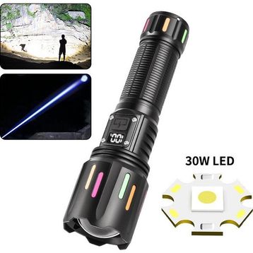 PeakStar PS-9954 5000 Lümen 30 W Zoomlu Led Powerbank Özellikli Şarjlı Profesyonel El Feneri