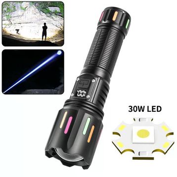 PeakStar PS-9954 5000 Lümen 30 W Zoomlu Led Powerbank Özellikli Şarjlı Profesyonel El Feneri