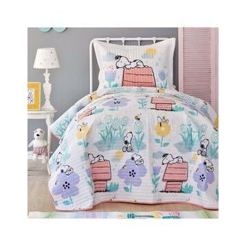 Peanuts Snoopy Flower Yatak Örtüsü Seti