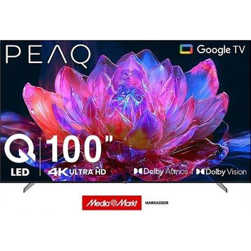 Peaq 100Q80 100 inç 254 Ekran 4K Ultra HD Google QLED TV