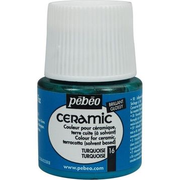 Pebeo 16 Turquoise 45 ml Seramik Boyası