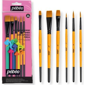 Pebeo 20 6'lı Fırça Seti