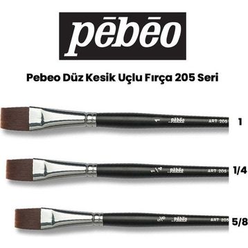 Pebeo 205 Seri Düz Kesik Uçlu Fırça