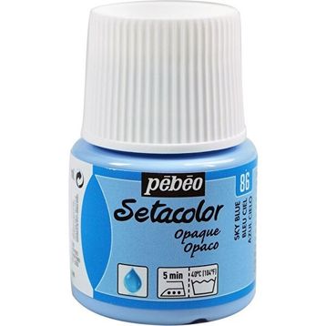 Pebeo 5559124 45 ml N:86 Sky Blue Setacolor Opak Kumaş Boyası