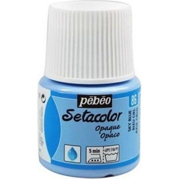 Pebeo 5559124 45 ml N:86 Sky Blue Setacolor Opak Kumaş Boyası