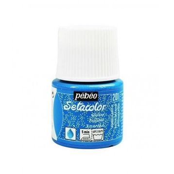 Pebeo 5576835 45 ml N:201 Aquamarine Setacolor Glitter Kumaş Boyası