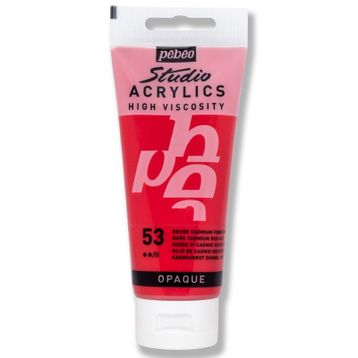 Pebeo 831-53 Dark Cadmium Red 100 ML Studio Akrilik Boya