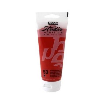 Pebeo 831-53 Dark Cadmium Red 100 ML Studio Akrilik Boya