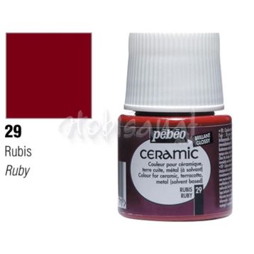 Pebeo Ceramic 29 Ruby 45 ml Seramik Boyası