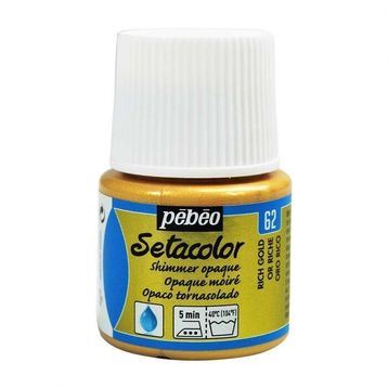 Pebeo N:62 Rich Gold Setacolor Shimmer Parlak Opak 45 ml Kumaş Boyası