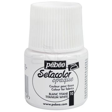 Pebeo Setacolor 10 Titanium White Opak Kumaş Boyası