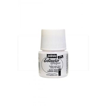 Pebeo Setacolor 10 Titanium White Opak Kumaş Boyası
