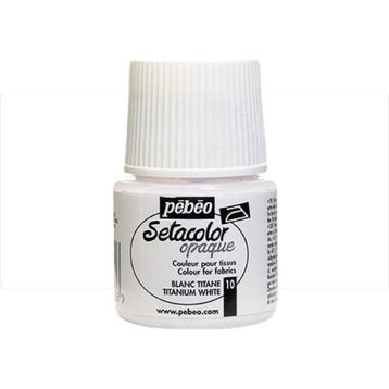 Pebeo Setacolor 10 Titanium White Opak Kumaş Boyası