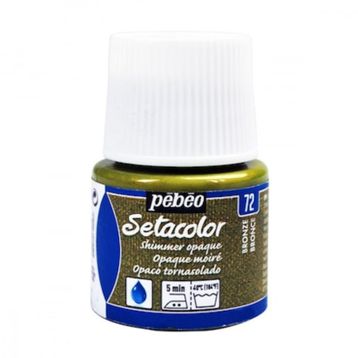 Pebeo Setacolor Metalik 72 Shimmer Bronze Opak Kumaş Boyası
