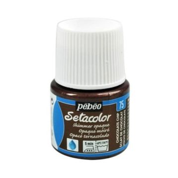 Pebeo Setacolor Metalik 75 Shimmer Chocolate Opak Kumaş Boyası