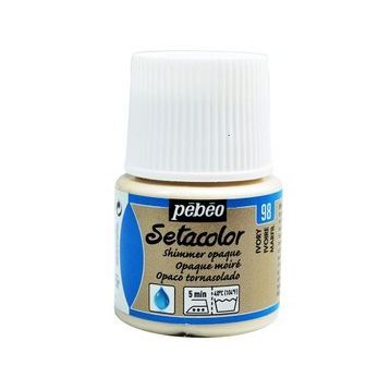 Pebeo Setacolor Metalik 98 Shimmer Ivory Opak Kumaş Boyası